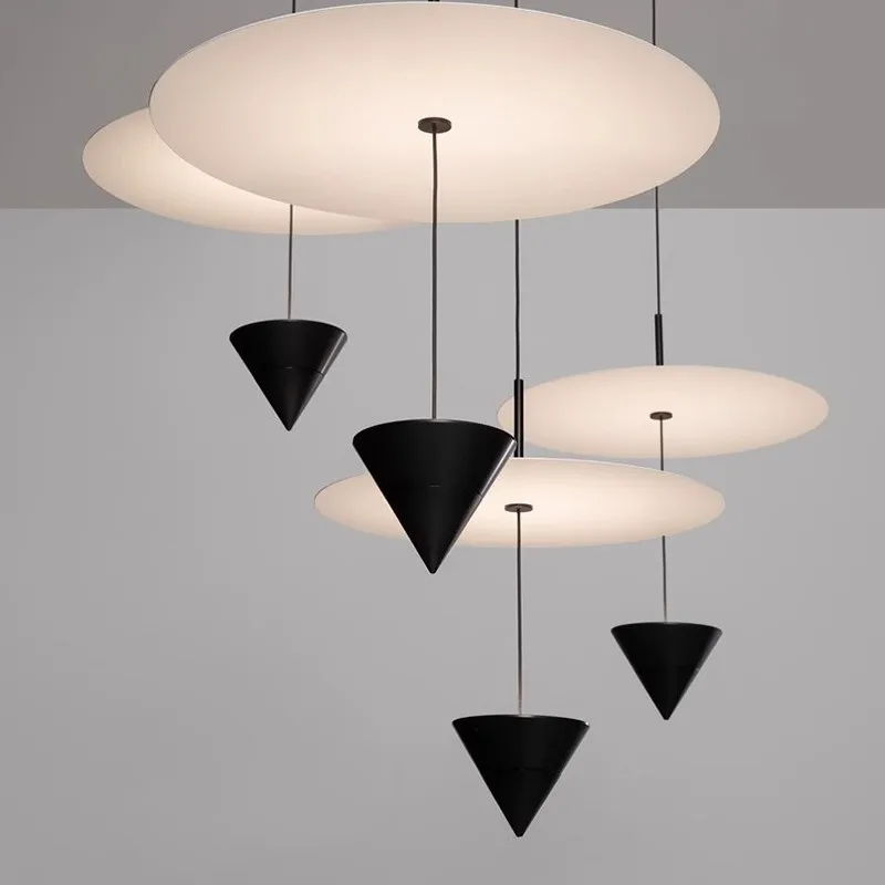 Danish Vintage Flying Saucer Chandelier Tea Room Cafe Bar Window Light Decoration Restaurant Showroom Japanese Wabi Sansi Wind