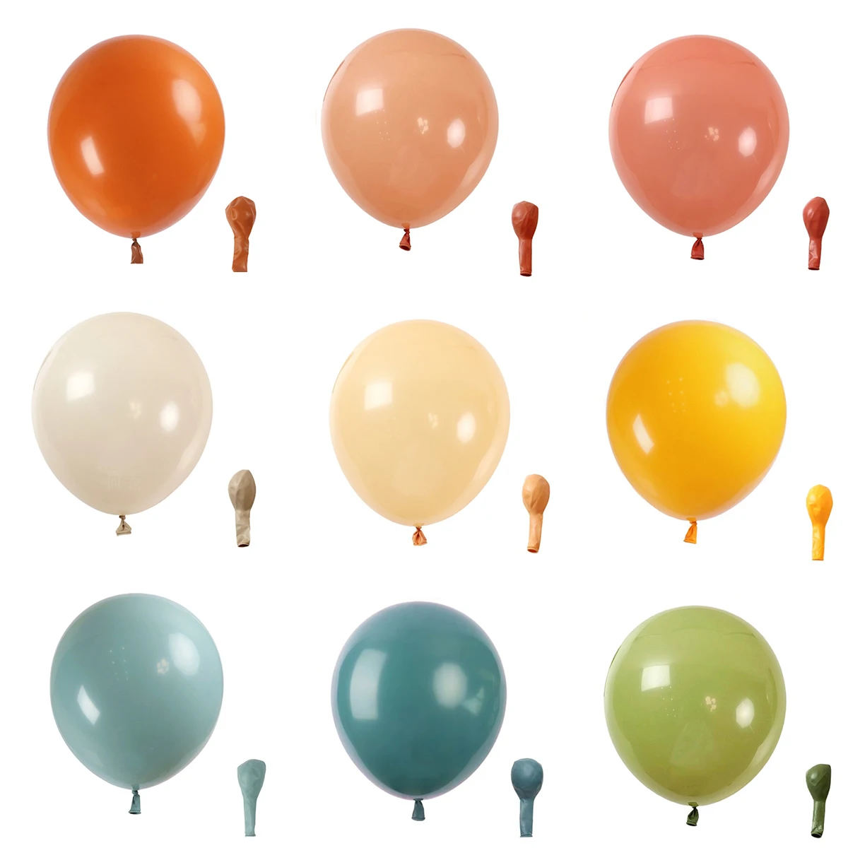 12/10/5inch Retro Birthday Balloons Retro Green Sand White Coco Latex Balloons for Baby Shower Wedding Birthday Party Decoration