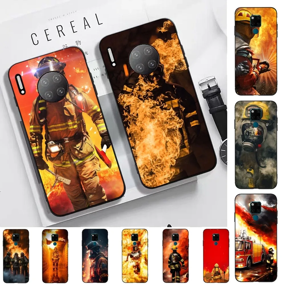 Firefighter Heroes Fireman Phone Case For Huawei Mate 10 20 30 40 50 Lite Pro Nova 3 3i 5 6 SE 7 Pro 7SE