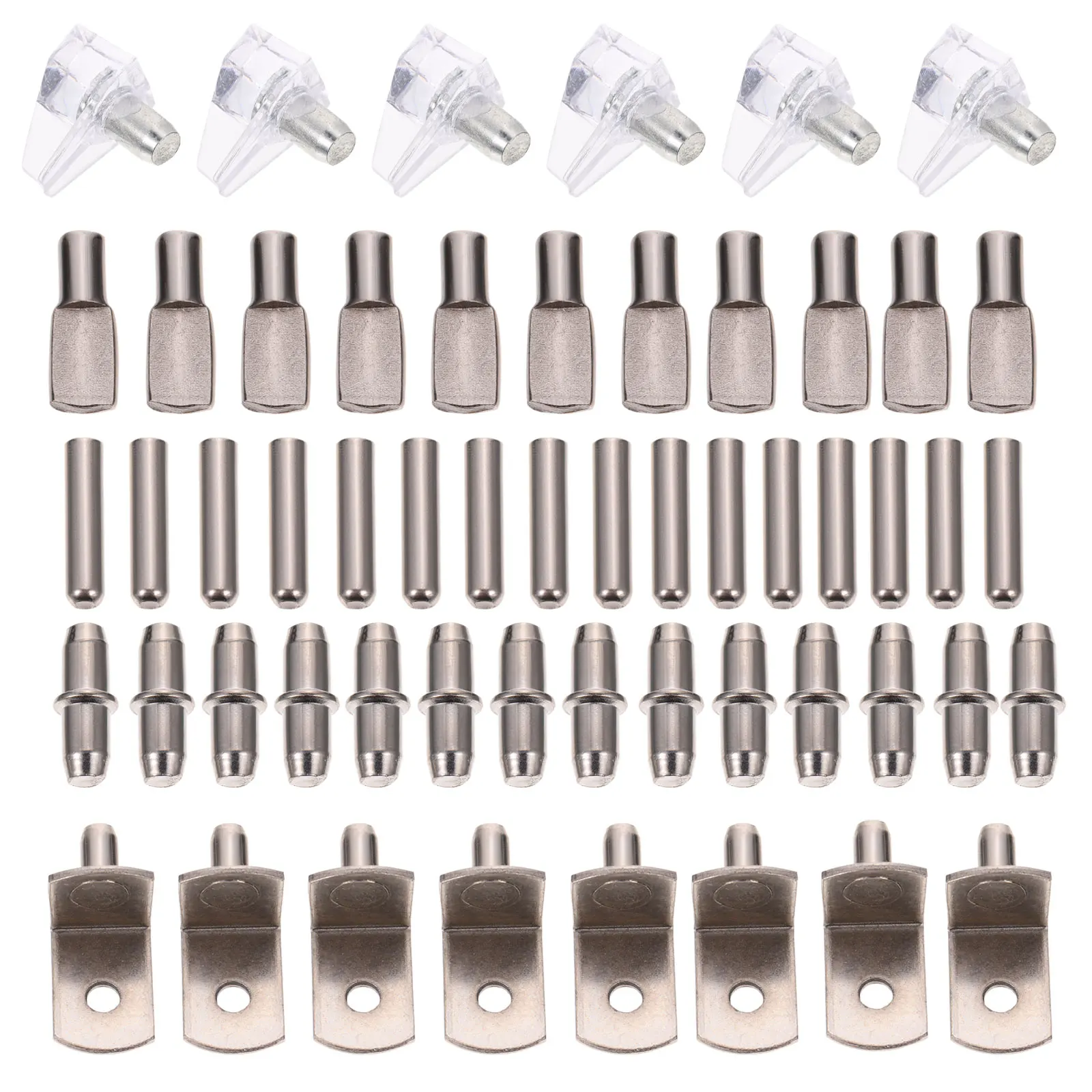 

100pcs Shelf Supports Pins for Cabinets Furniture Durable Movable Closet Bookcase Storage Display Wardrobe Hardware
