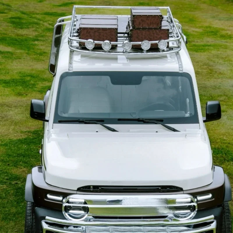 High Quality 304 Stainless Steel Walnut Wood Roof Rack Fit  V23 Retro Platform (Spots Not Included)