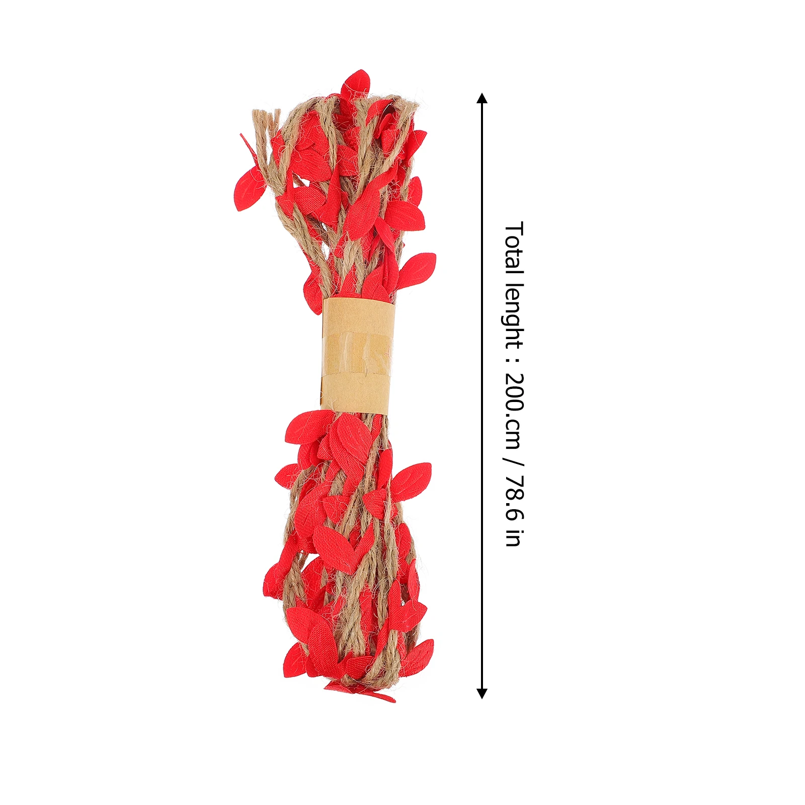 

6pcs Diy Wedding Craft Artificial Leaf Rope For Gift Packaging Scrapbooking Event Decor Rope For Diy Projects