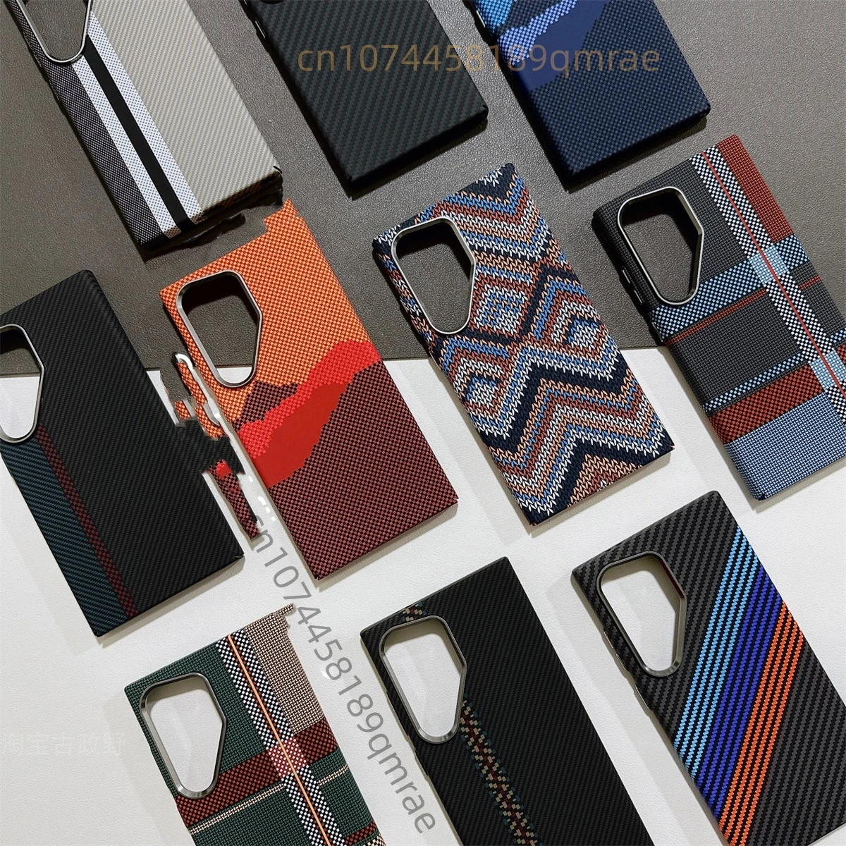 For Samsung Galaxy S24 ultra S23 PLUS Kevlar carbon fiber texture phone case for Samsung S24 S23 magsafe thin and light case