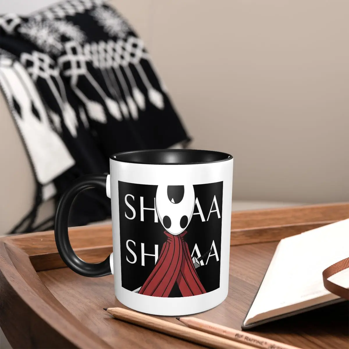 Hollow Knight Silksong Shaa Hornet Battle Cry Mug Funny Ceramic Coffee Cups Tea Mugs Milk Cup Drinkware Gifts for Woman Man