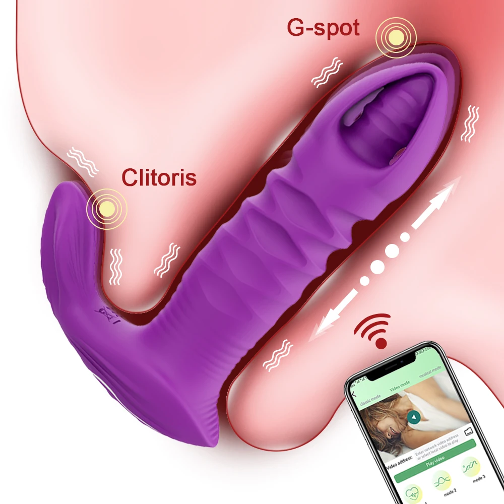 Anal Butt Plug Vibrator Drahtlose Bluetooth App Gesteuert Stieß Dildo G Spot Klitoris Stimulator Sex Spielzeug für Frauen