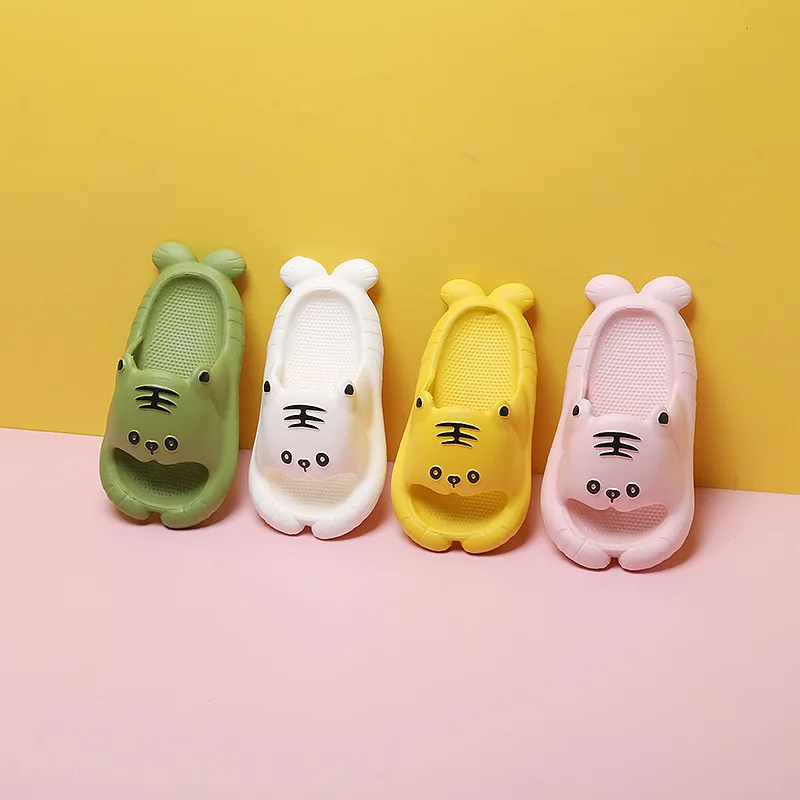 

Kids Girls Boys Slippers Children Home Shoes Soft Summer Cartoon Tiger Baby Shoes Indoor Bedroom Slippers Indoor House for Kids