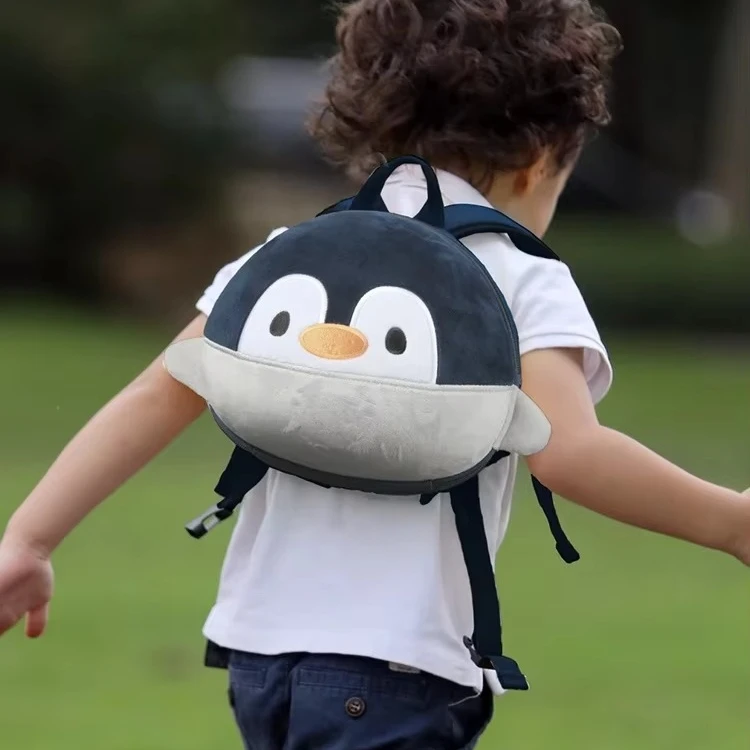 Backpack for Girls Supercute Penguin Anti Loss Backpack Boys and Girls Years Old Cute Pet Cartoon Traction Anti Loss Schoolbag