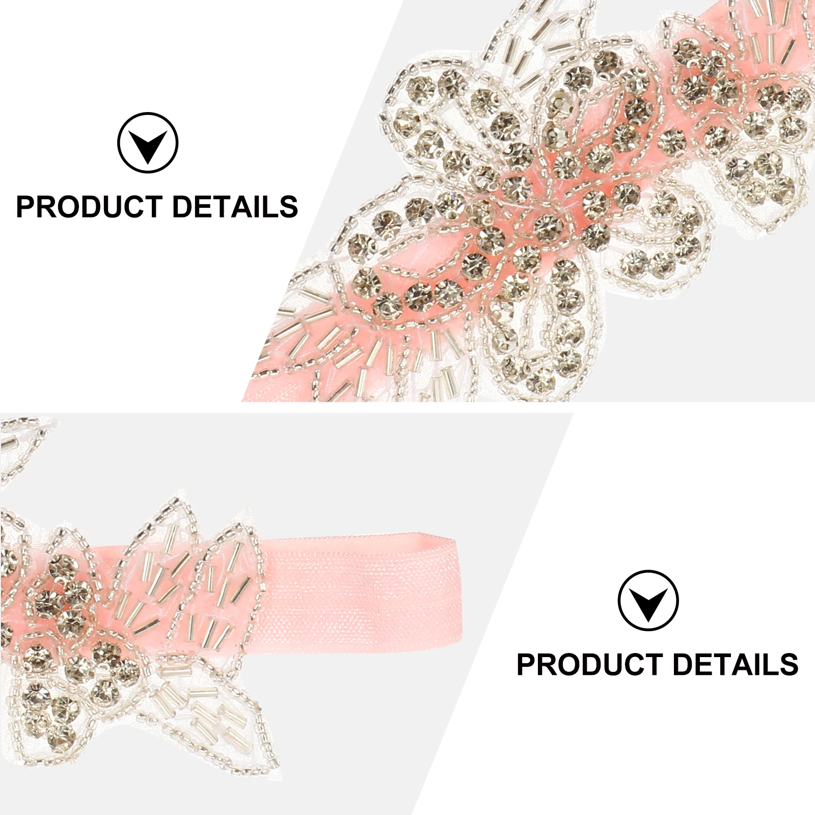 

Rhinestone Headb Infant Elastic Floral Baby Rhinestone Headb Child Hairb Adjustable Baby Headb Photo Shoot Newborn Lace