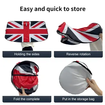 汽車前窗遮陽罩阻擋紫外線反射器,適用於Mini Cooper F56 F60 F65 F65 F56 R56 R60 J01 J05擋風玻璃遮陽罩 6 最佳銷售 迷你庫柏行李箱 - №3