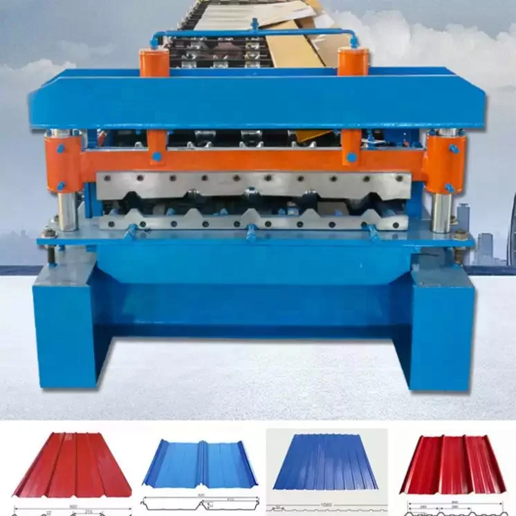 Máquina formadora de rollos de canalones de alta velocidad para fabricación de canalones de techos y baldosas de metal con alto rendimiento y bajo mantenimiento