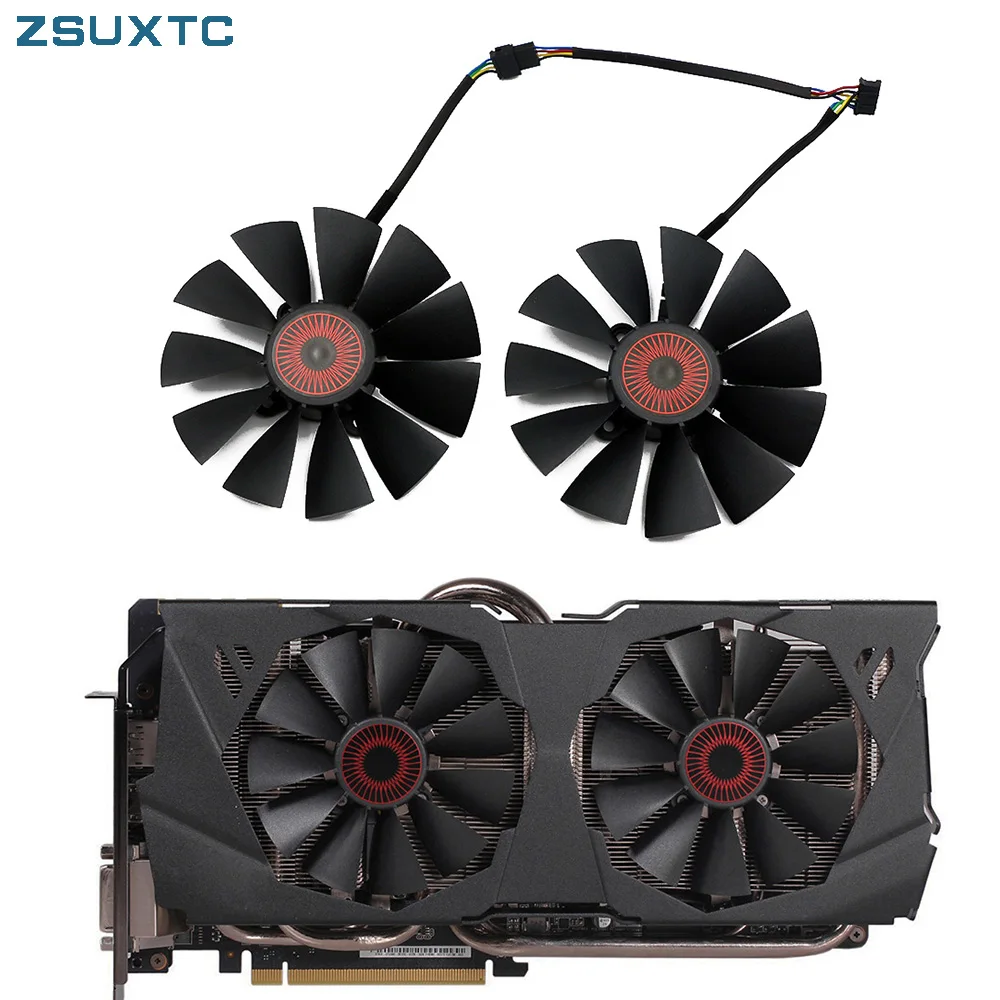 95MM FD10015H12S 0.55A 5Pin GTX980 980Ti Wentylator chłodzący do kart graficznych ASUS STRIX GTX 970 980 780 TI R9 380