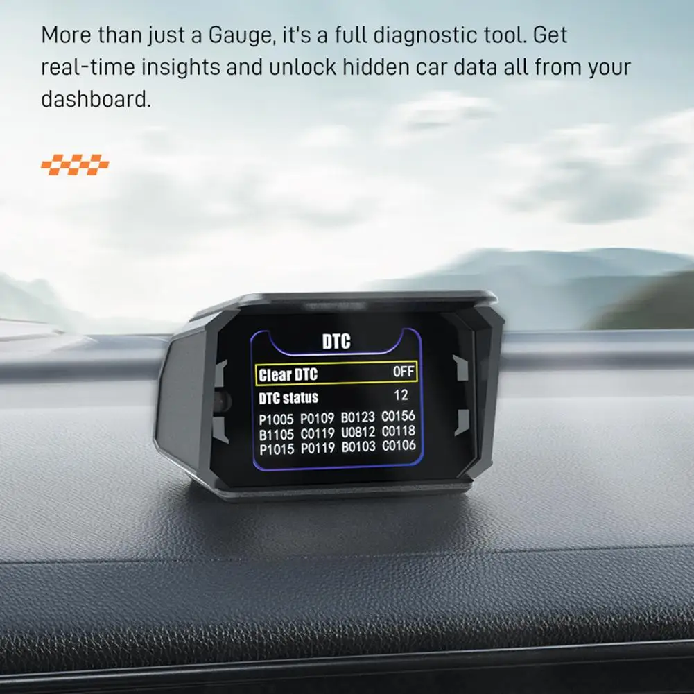 5V GPS OBD Head-Up Display For Fuel Vehicles 2008-Up Center Console Accessories Car Head Up Display Digital Odometer Parts
