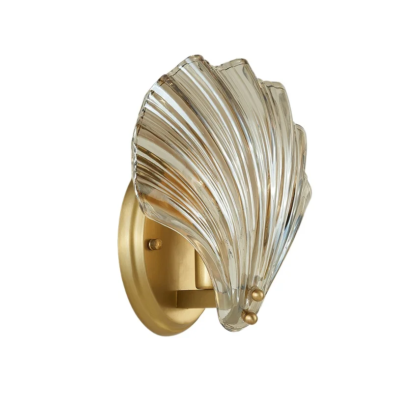 

400K6011 современный медный настенный светильник со стеклянным корпусом, креативный небольшой настенный светильник для гостиной