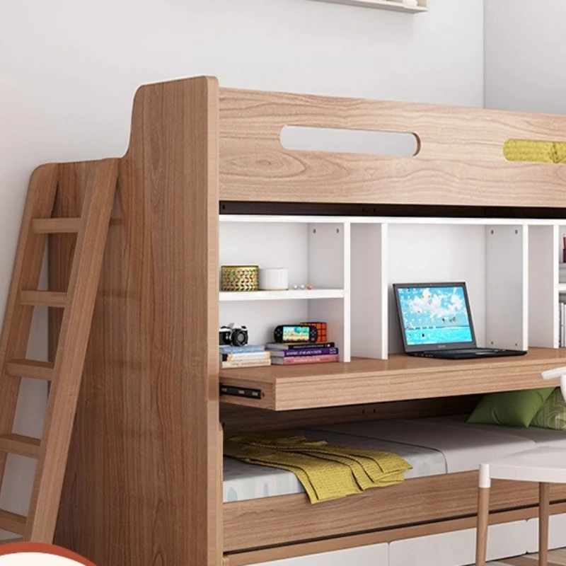 

Go to bed, table, empty children's bed, desk integrated small apartment, upper and lower bunk, double-layer pull-out drag