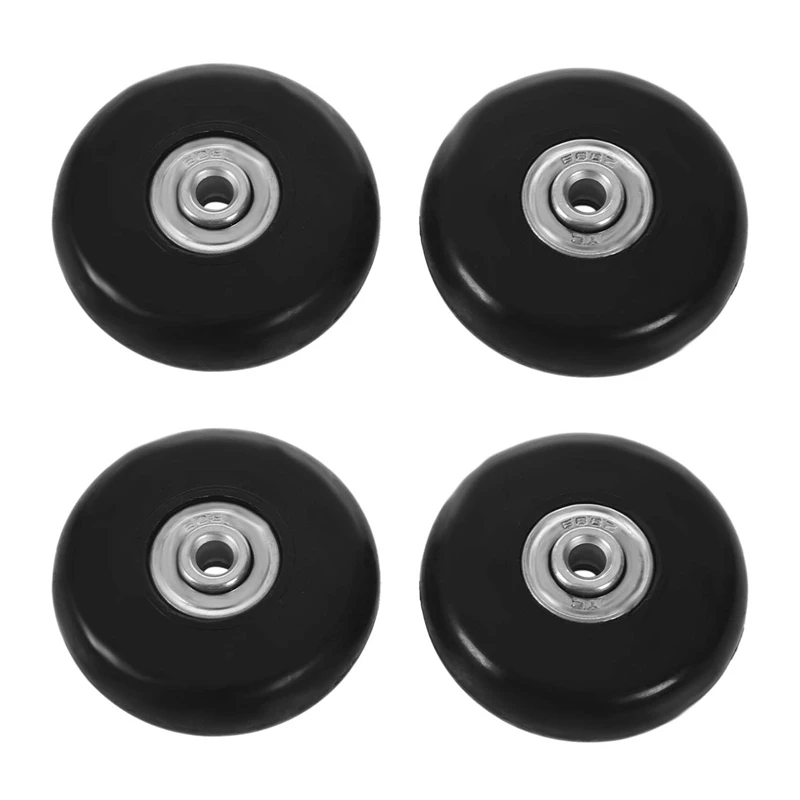 

4Set 55X18mm Luggage Suitcase / Inline Outdoor Skate Replacement Wheels Black