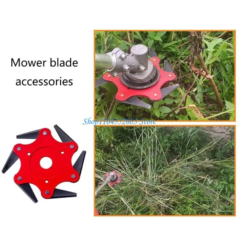 

Y6GD Steel Trimmer Head with 6 Steel Garden 3 Teeth Carbon Steel Brush Cutter with Different Adapter Eater Cutter