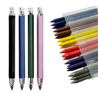 5.6mm Mechanical Pencil Metal Engineering Pen Thick Lead Drawing Sketch Pen HB Lead Graphite Lead Stationery