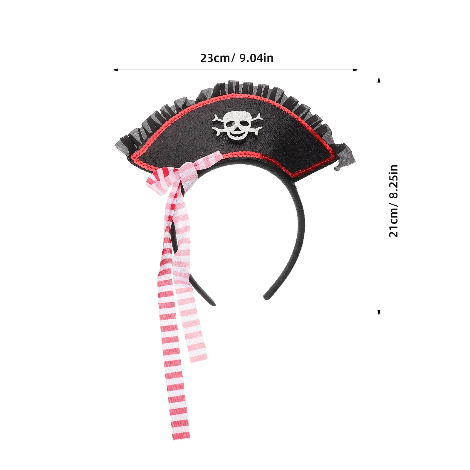 1 Zestaw Piracka Nakrycie Głowy Opaska na Oczy Halloweenowa Impreza Piracka Kreatywny Wygodny Kostium Cosplay Rekwizyty Przebranie na Halloween