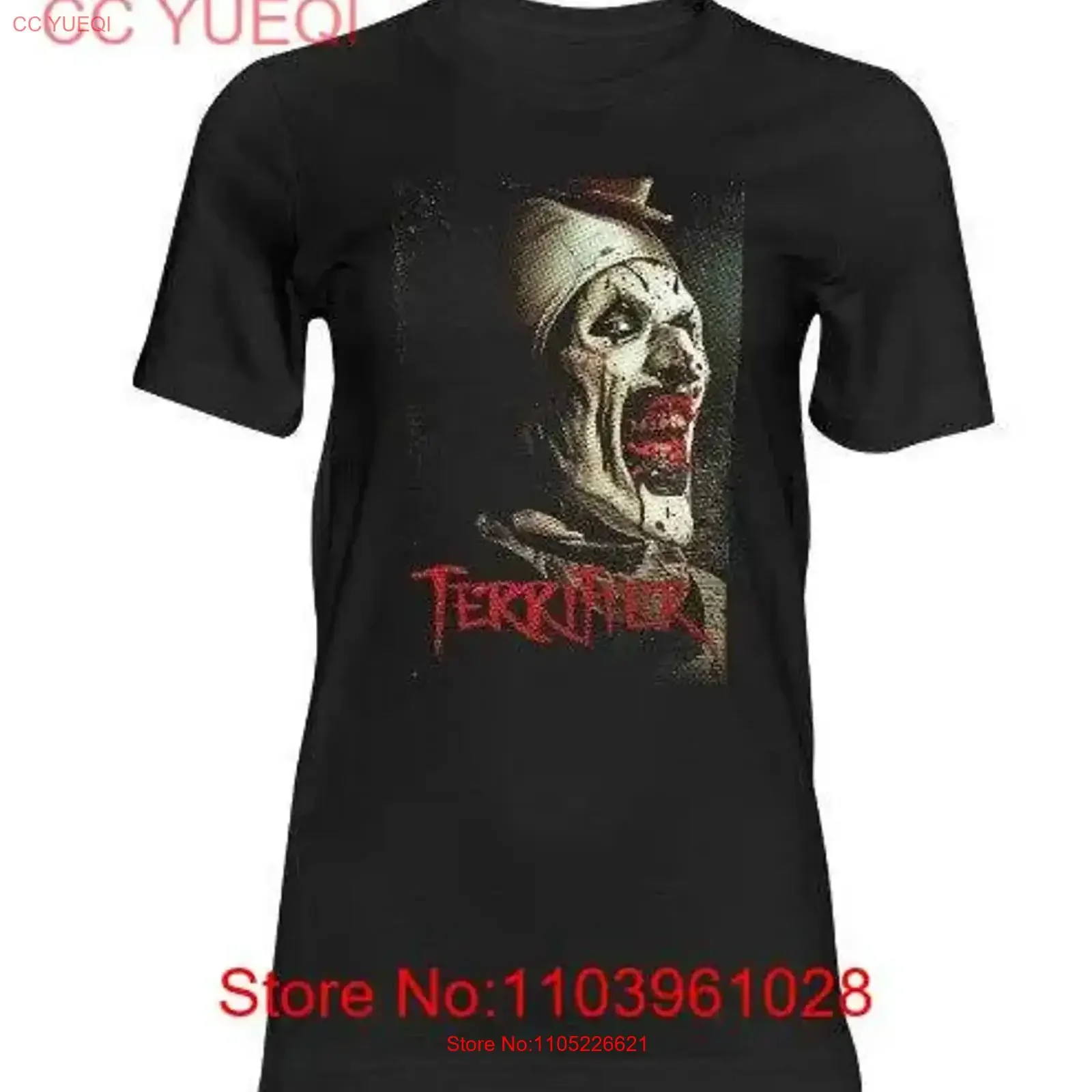 Horror Pop Culture Inspired Super Soft T Shirt Terrifier Movie vintage Washed streetwear Stretched Casual Breathable homme