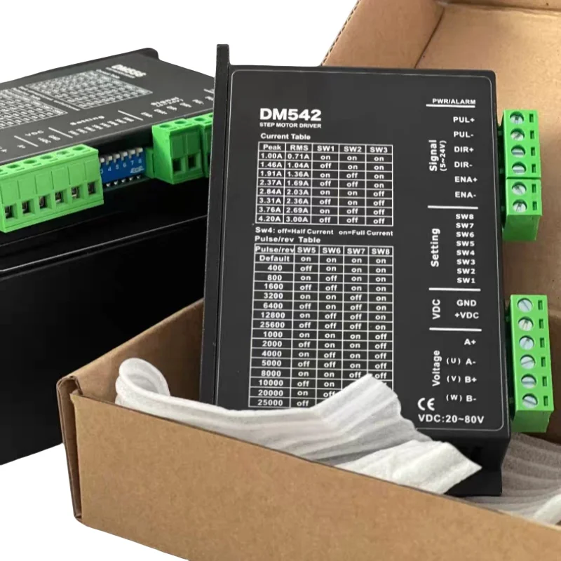 DM542 4.2A DC20V-80V 2-Phase Stepper Driver for Nema17 Nema23 42 57mm Motor Controller