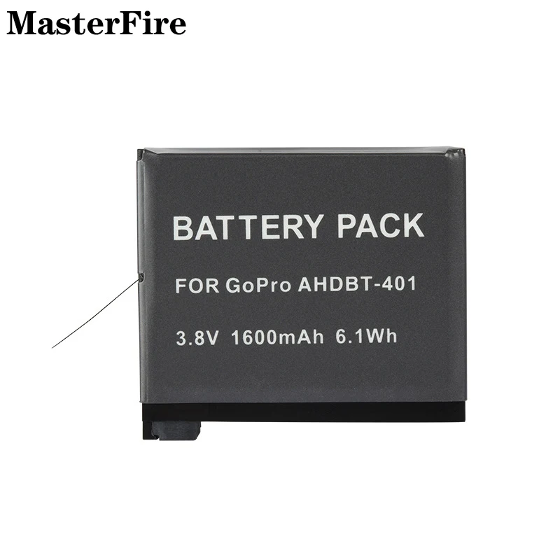 

Wholesale For GoPro Hero 4 1600mah Battery for GoPro AHDBT-401 Hero4 Black Silver HD 4K Batteries Action Camera Accessories