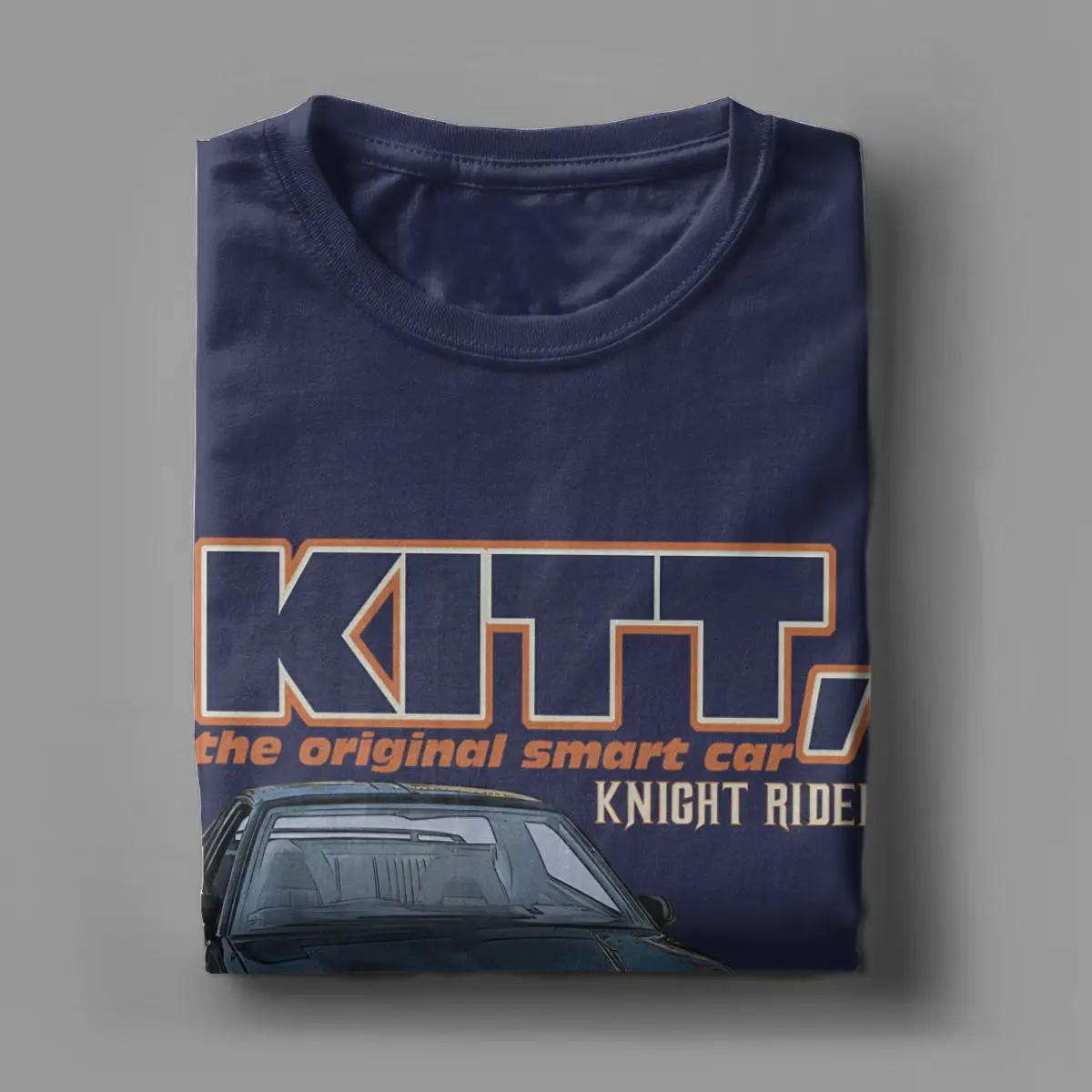 Knight Rider Original Smart Car T Shirt for Men 100% Cotton Funny T-Shirts O Neck Tee Shirt Short Sleeve Clothing Original