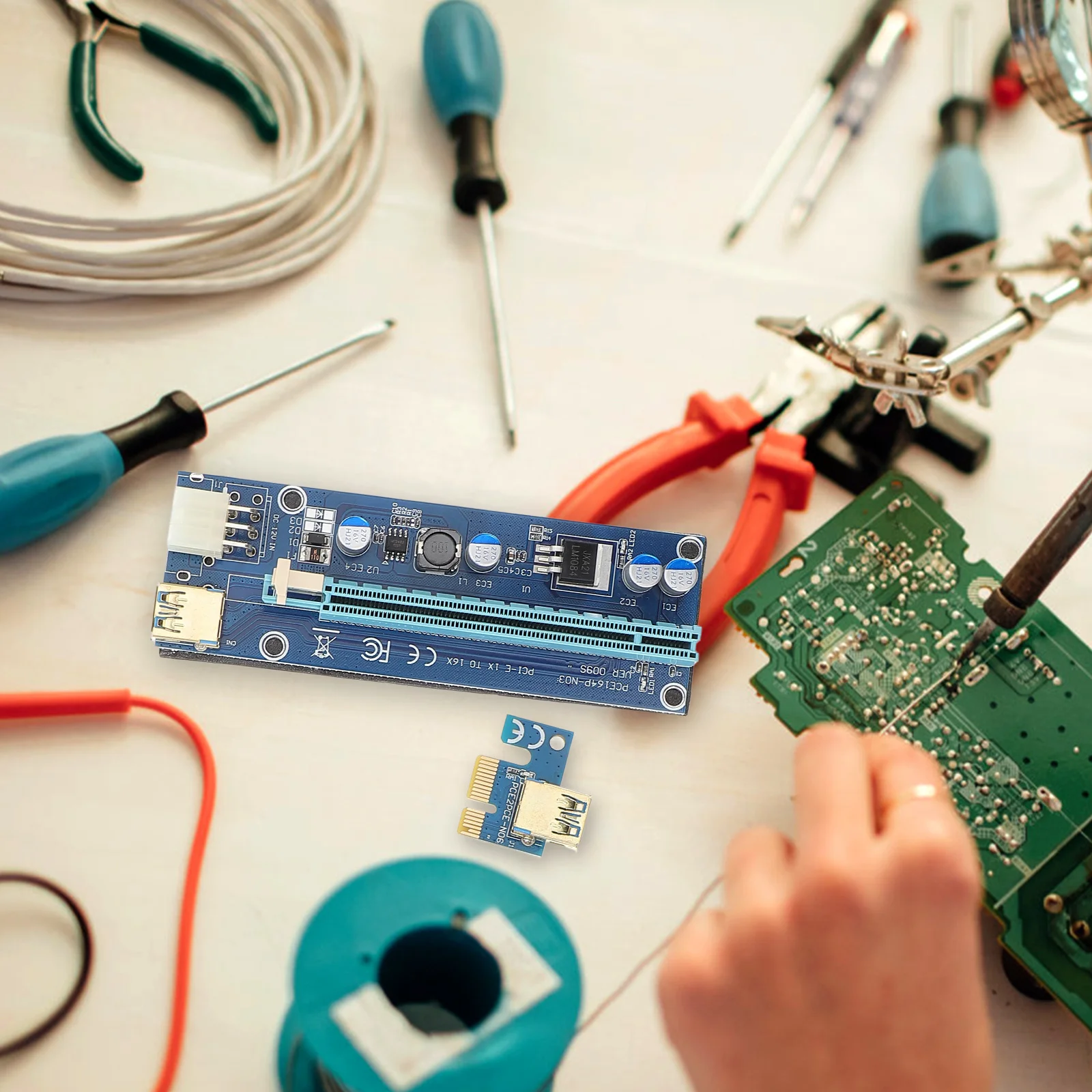 

Кабель Pcie Riser Удлинитель видеокарты Высокоскоростной кабель питания Pcie Стабильная передача данных для игрового майнинга Компьютерная мощность