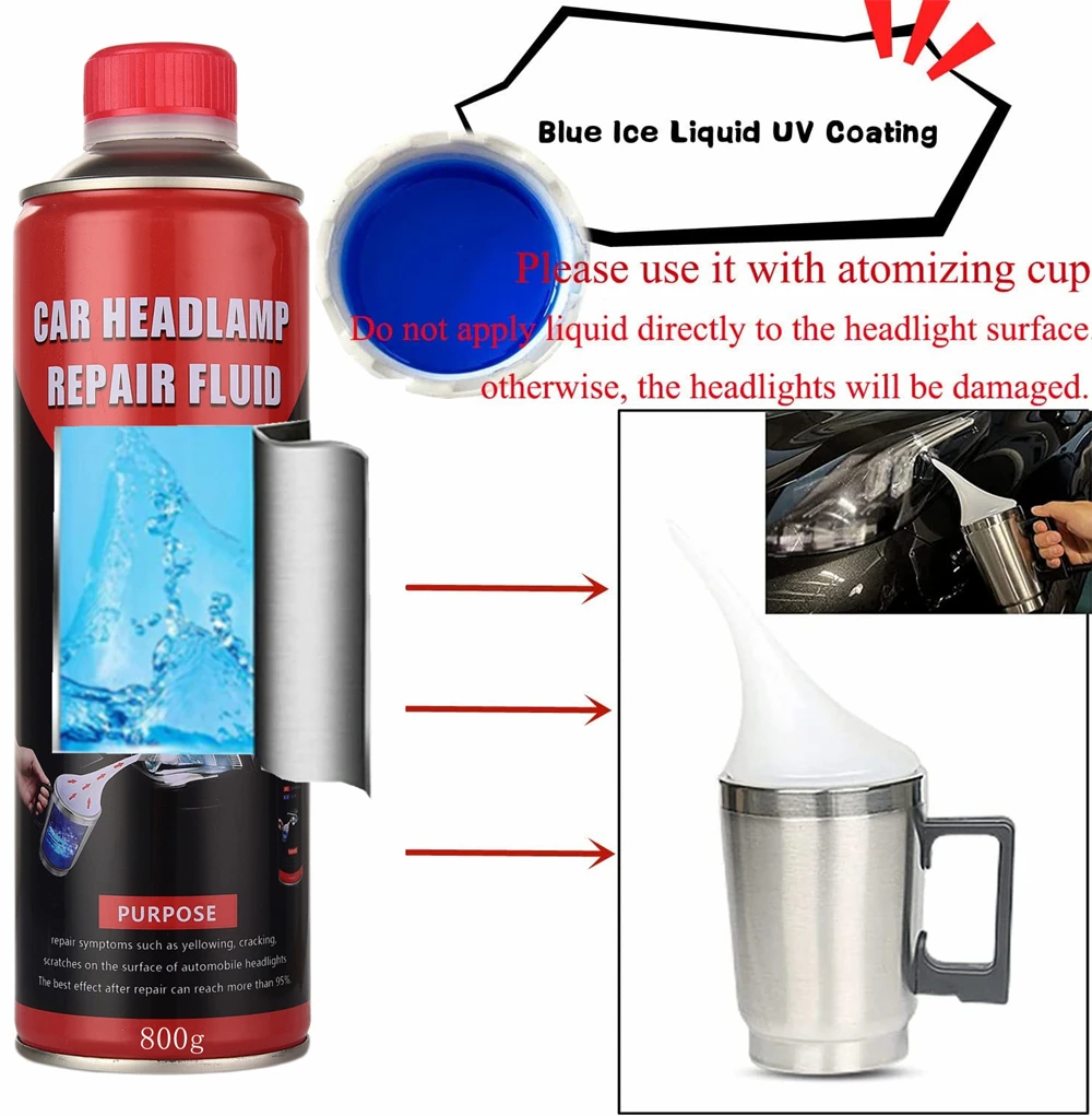 800G Headlights Liquid Polymer Headlight Chemical Polish Repair Fluid Headlight Restoration Polish Car Headlight Renovation
