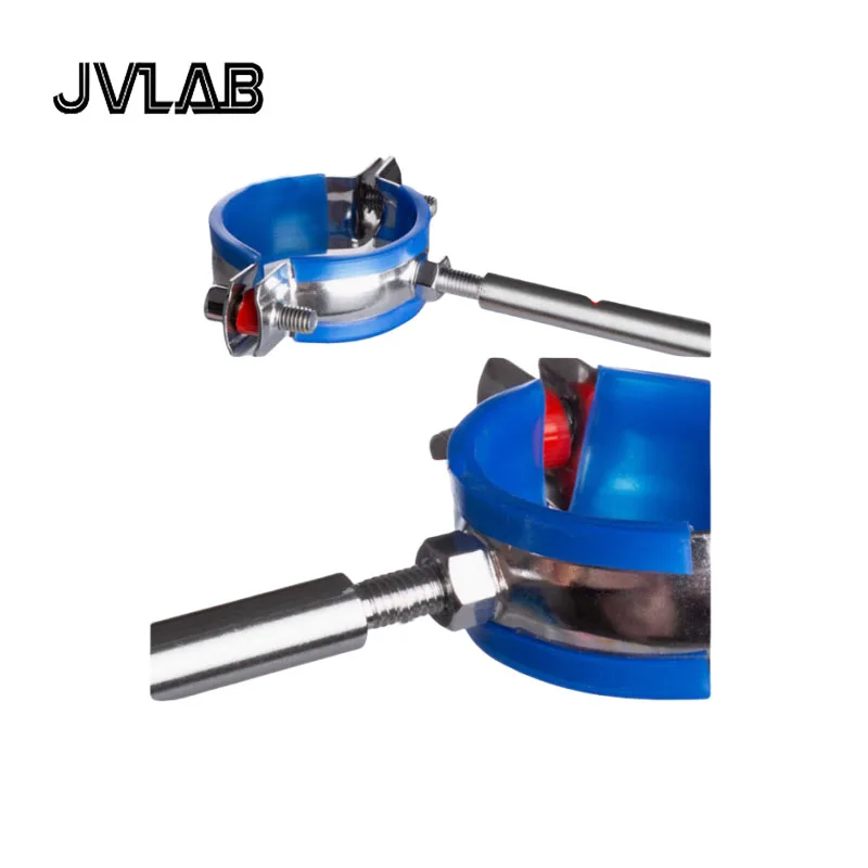 Laboratory 304 Stainless Steel Glass Tubes Clamp 80-89mm Flask Clamp Chromatography Column Clamp Condenser Tube Clamp