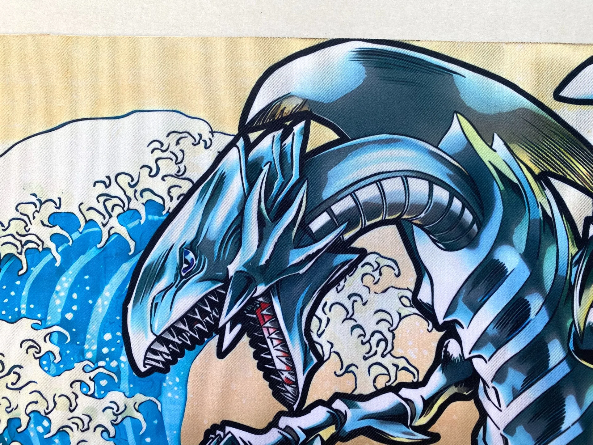 Yugioh QCSER Ukiyo-e Blue-Eyes White Dragon Yu-Gi-Oh! TCG OCG Trading Card Games Mat Duel Plate Rubberen kaartmat Muismat