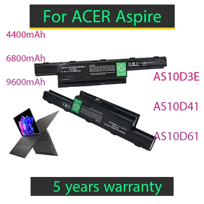 Battery for Acer Aspire AS10D31 AS10D81 V3-571G V3-771g AS10D51 AS10D61 AS10D71 AS10D75 5741 5742 5750 5551G 5560G 5741G 5750G