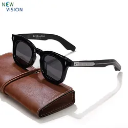 New Men Sunglasses SDEVAUX Luxury Brand Acetate Square High Quality Outdoor Driving UV400 Women Fashion Protective SUN GLASSES