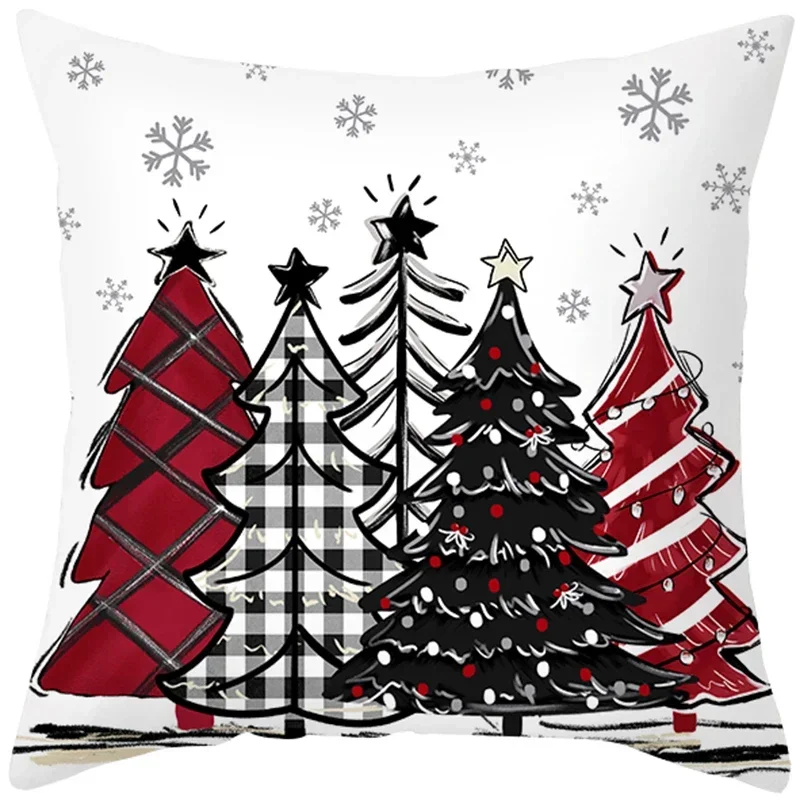 E5 45cm Christmas Sofa Pillow Cover Pillowcase 2024 Christmas Decorations Xmas Home Decorations Christmas New Year Decorations