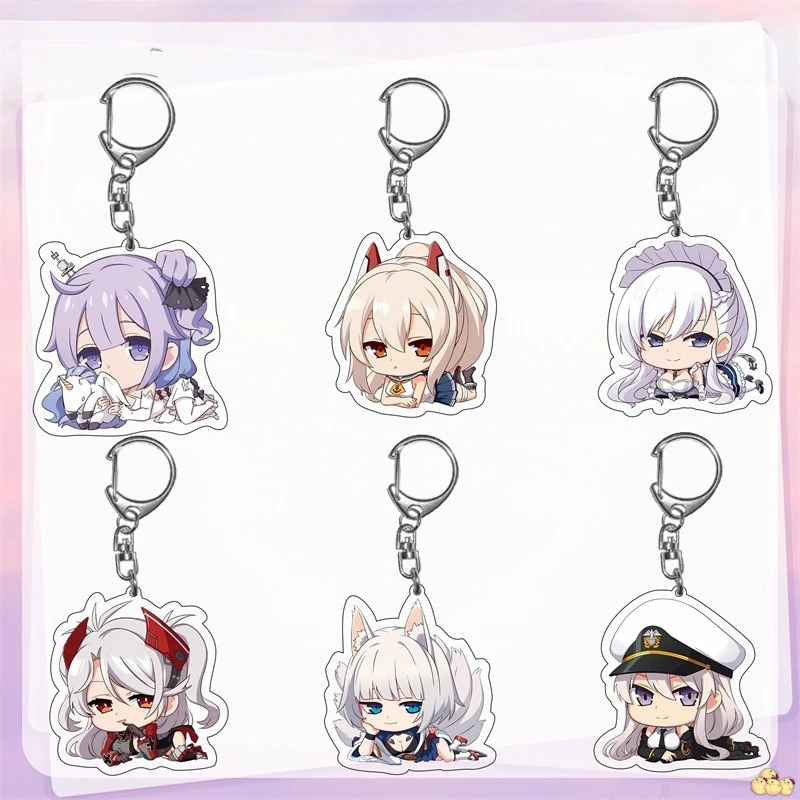 USS Enterprise Laffey HMS Belfast KMS Prinz Eugen Premium Fan Animation Star Two-dimensional Cartoon Acrylic Pendant Keychain