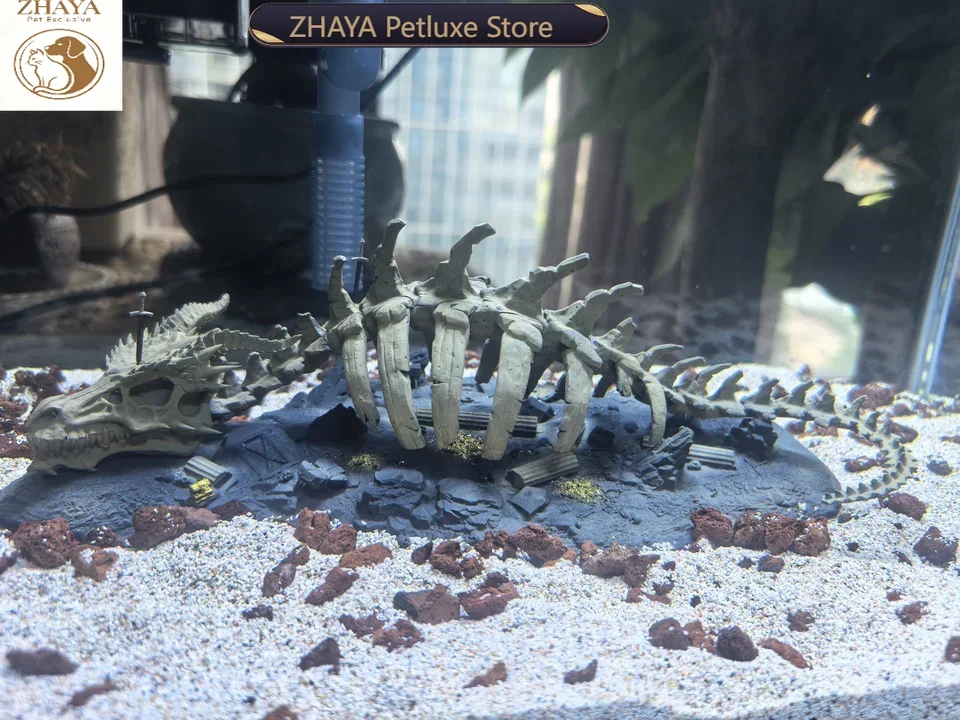 fish-tank-decor-aquarium-ornament-dragon-bone-style-landscape-small-scale-230mm-long-aquascape-decoration-zhaya