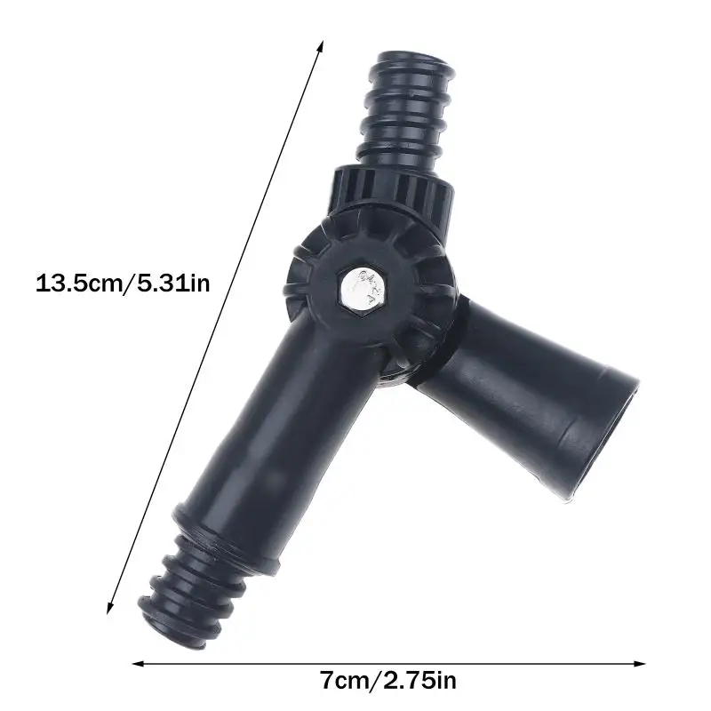 Adaptador de ángulo con 3 brazos para poste de extensión, accesorio, punta de bisagra, dispositivo ajustable de dirección con punta de rosca estándar de Alemania