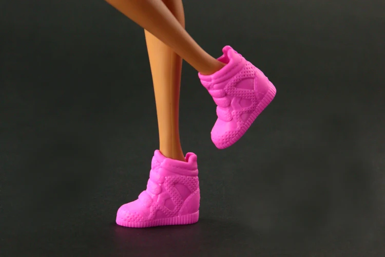 RUHERW 2025 New Beautiful shoes for barbie doll  high quality 1/6 female doll black shoes 21 style shoes available