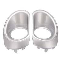 Cubierta de luz antiniebla del parachoques delantero del coche, embellecedor de lámpara antiniebla de Color plateado, 57731-AJ490, 57731-AJ480, para Subaru Legacy Outback 2010-2014 piezas