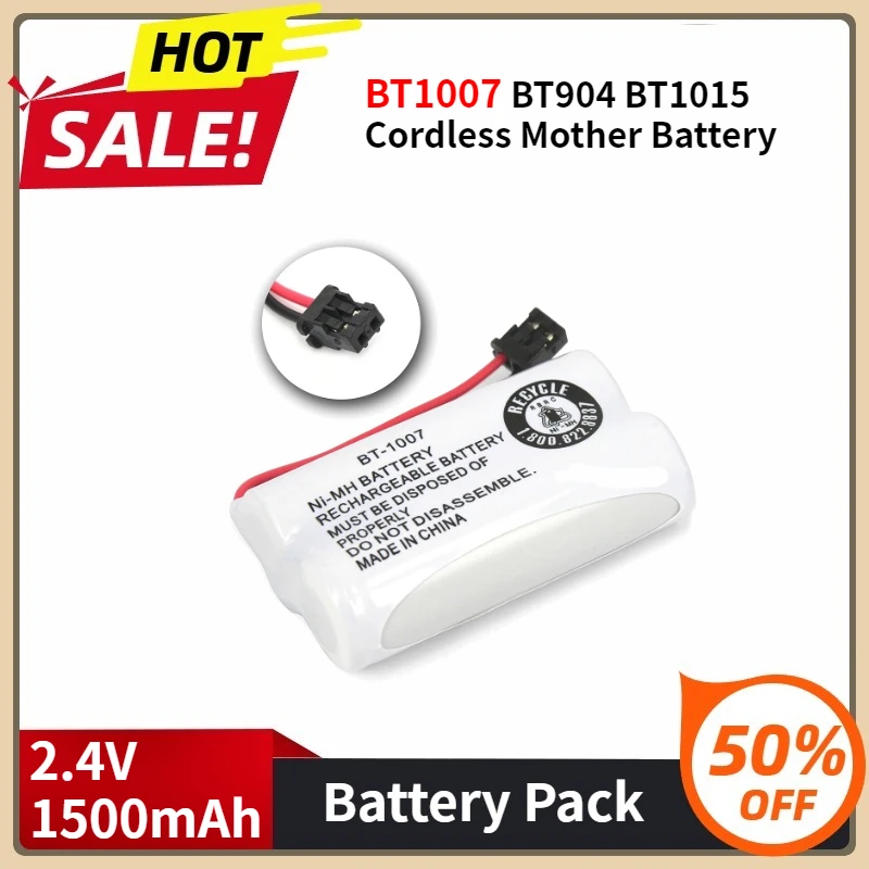 

Replace Battery BT1007 BT904 BT1015 Cordless Mother Battery 2.4V 1500mAh Ni-MH Ni-Cd Pack