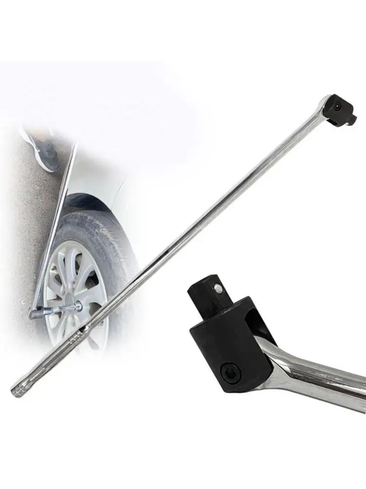 Clé à douille robuste de 24 pouces, multifonction, tour à 180 degrés, adaptateur de clé à douille de 1/2 pouces pour outil manuel de réparation automobile/à la maison