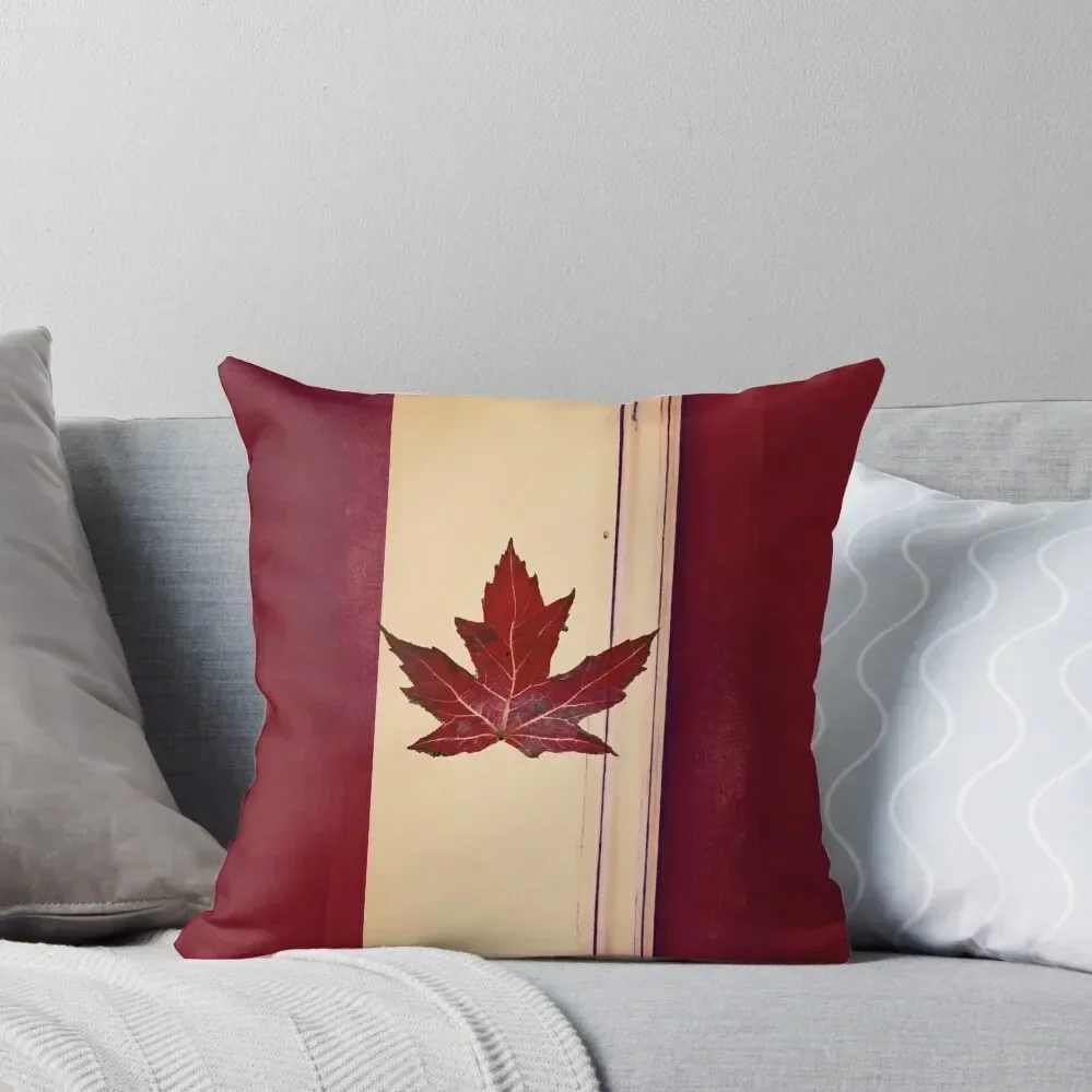 

Vintage Canadian Flag Throw Pillow sleeping pillows ornamental pillows Cushions For Sofa Decorative Sofa Cushions pillow