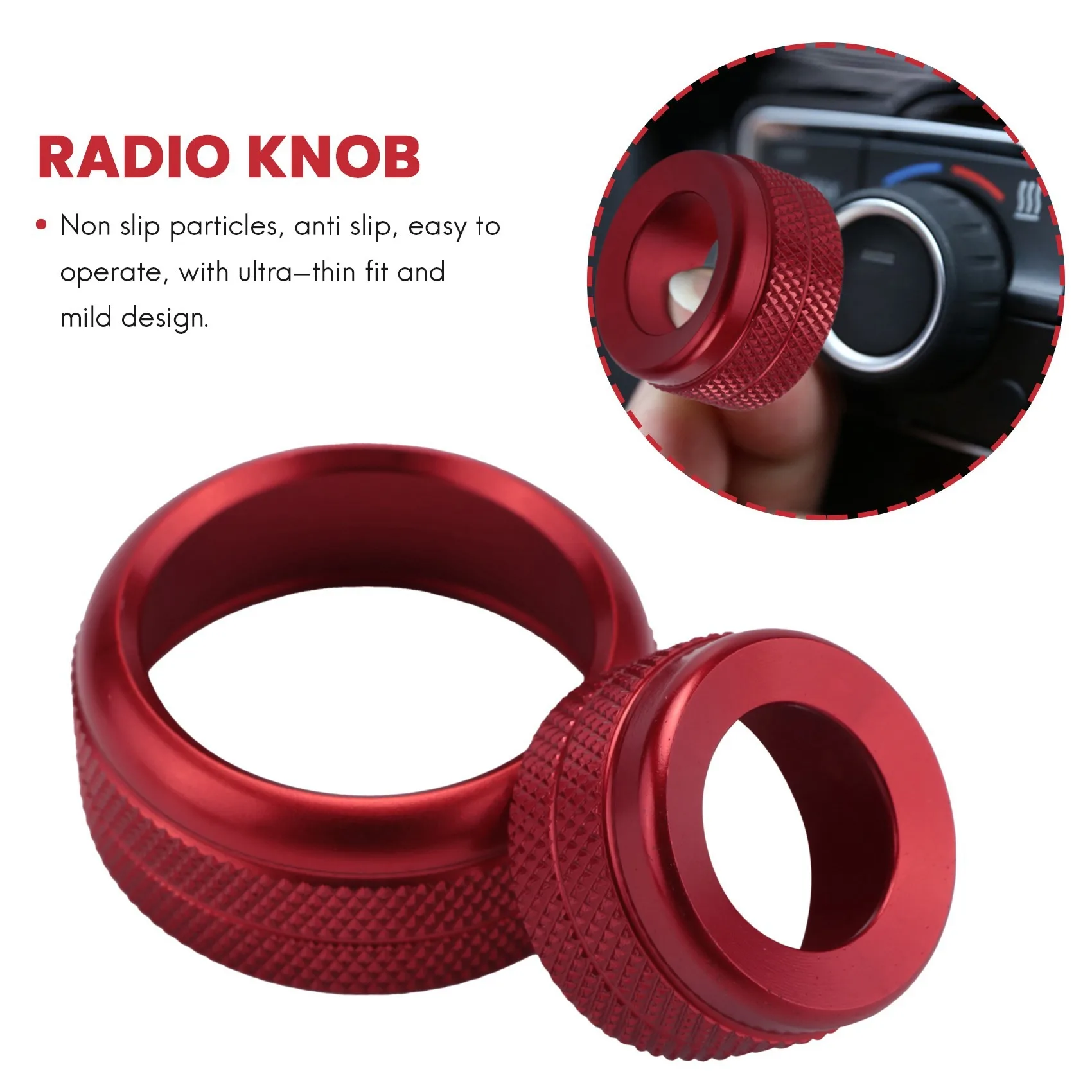 Reliable AC Climate Control And Radio Volume Knob Ring Covers For BMW 1 2 3 3GT 4 Series (F20 F22 F30 F31 F32 F33 F80 F82 F87) 3