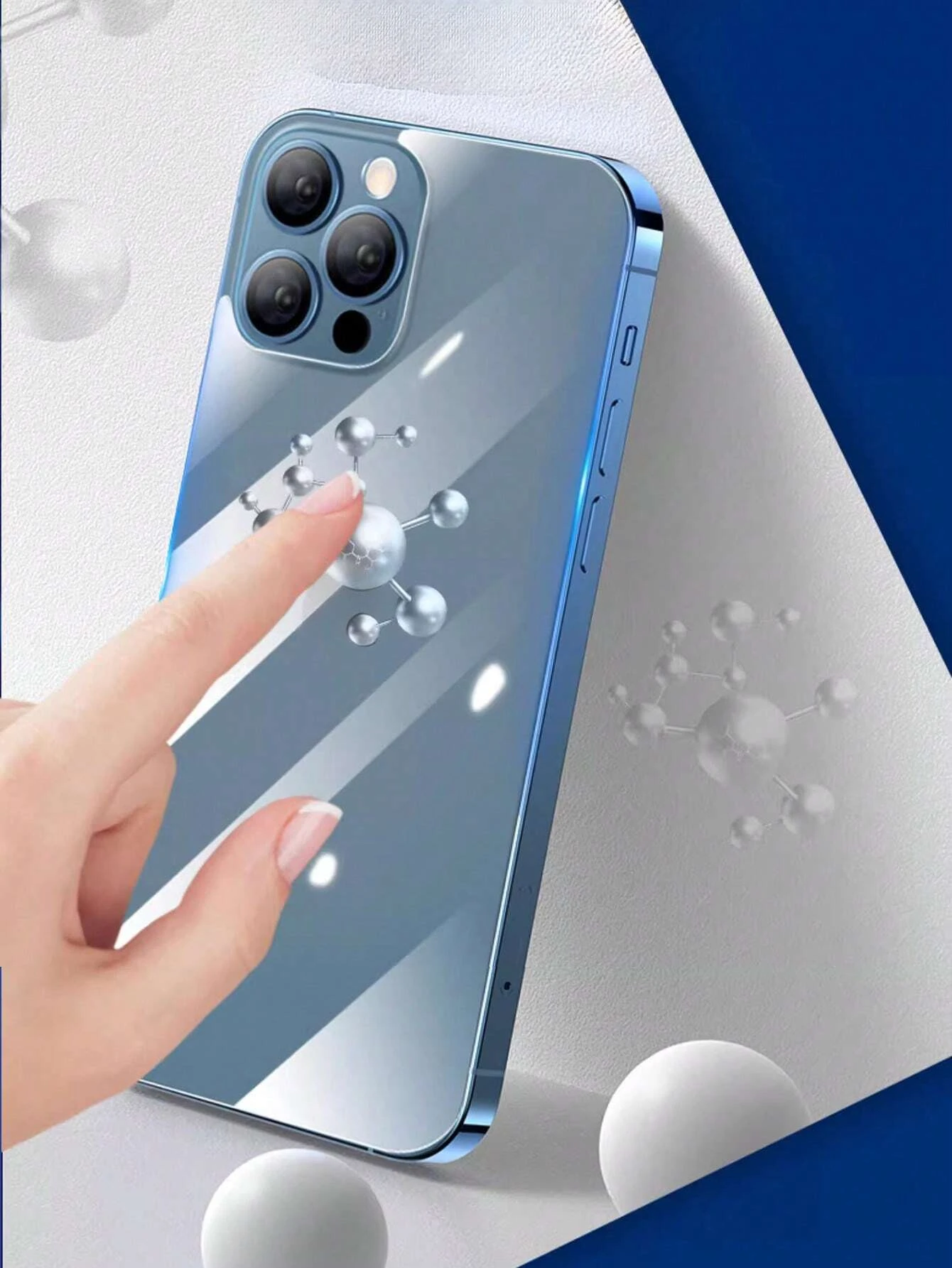 NNBILI 5PCS Zurück Bildschirm Gehärtetes Glas Für iPhone 16 15 12 14 13 11 Pro Max 16e 12 13 mini Handys Hinten Screen Protector Filme – Detail 8