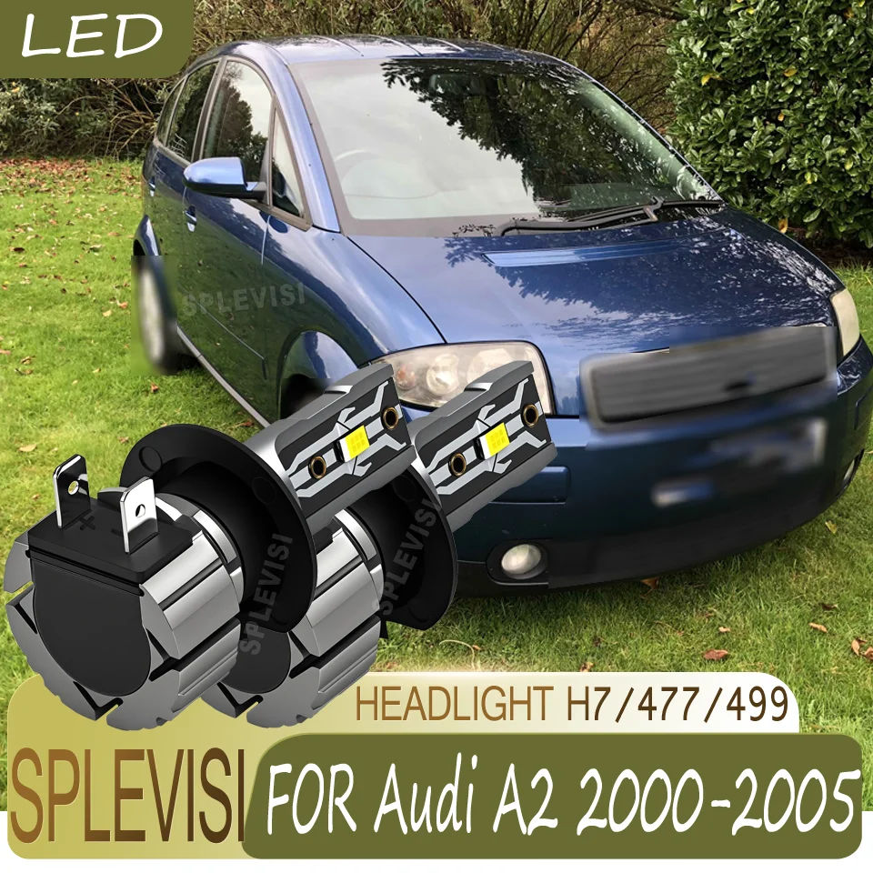 Improves Driving Safety Powerful LED Headlight Secure Fit See Further React Earlier For Audi A2 2000 2001 2002 2003 2004 2005