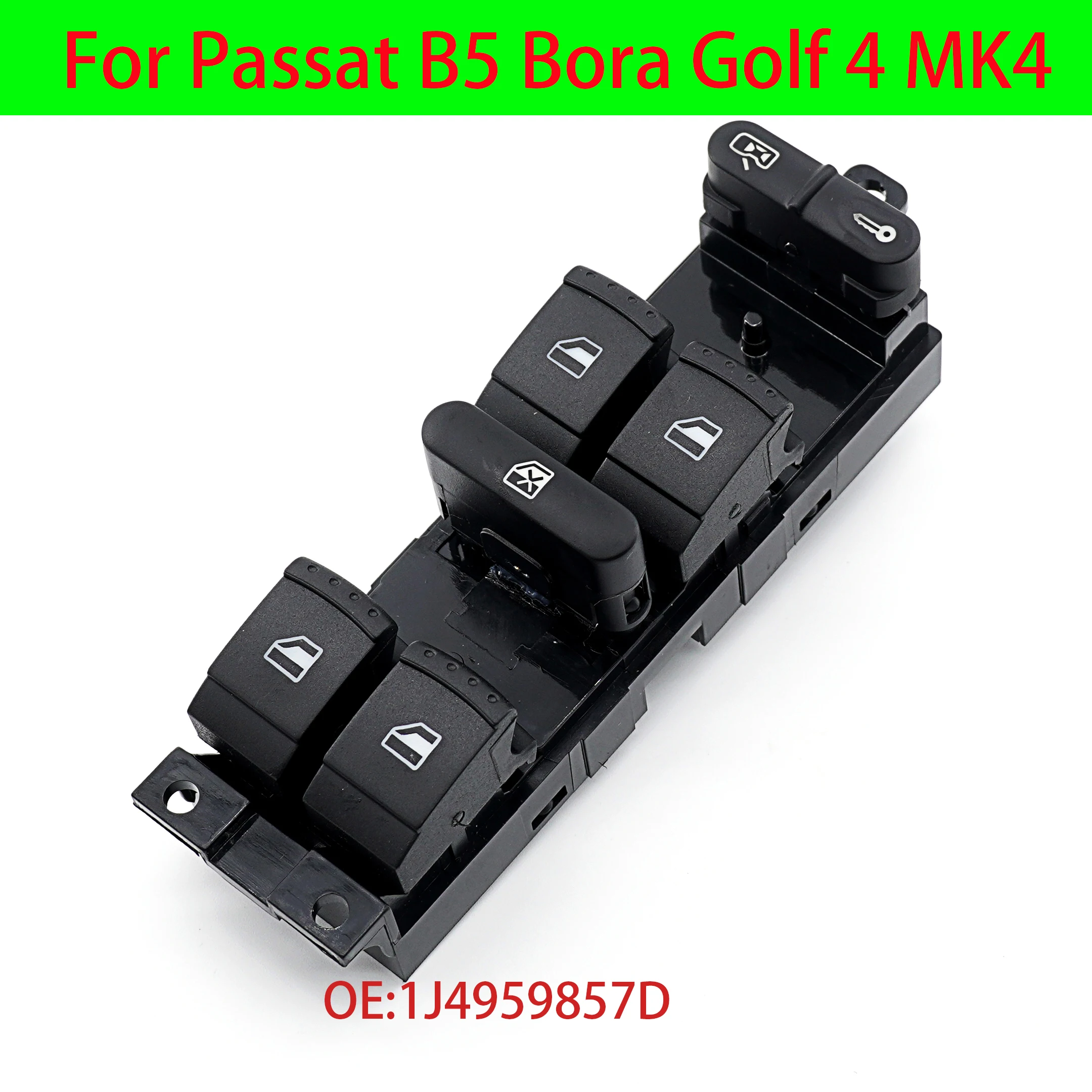 1J4959857D 1J4959857 3B0959855B Driver Side Master Power Window Switch Button For Passat B5 Bora Golf 4 MK4 For Seat Leon Toledo