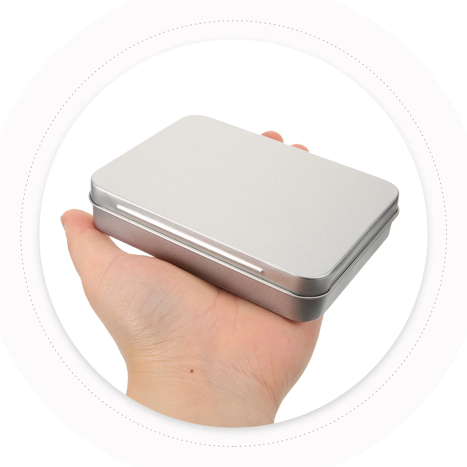 

Reusable Rectangular Tin Box Excellent Craftsmanship Stable Structure for Storing Candy Tea Coffee Favors Party Supplies