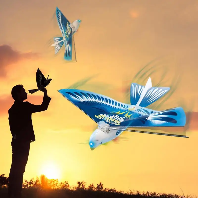 Fun Flying Birds Toy New Electronic Mini Remote Control Airplane Helicopter Models For Children And Adults Outdoor Sport Game