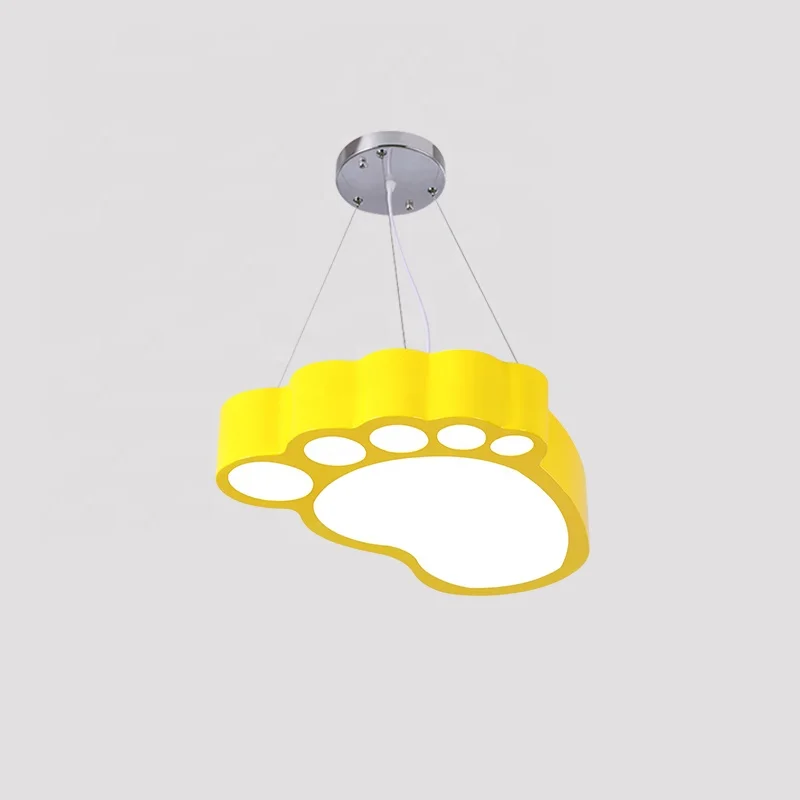 Modern LED Foot Ceiling Lights Iron Lampshade Ceiling Lamp Children Baby Princess Girls Boys Kids Bedroom Lighting AC85-265