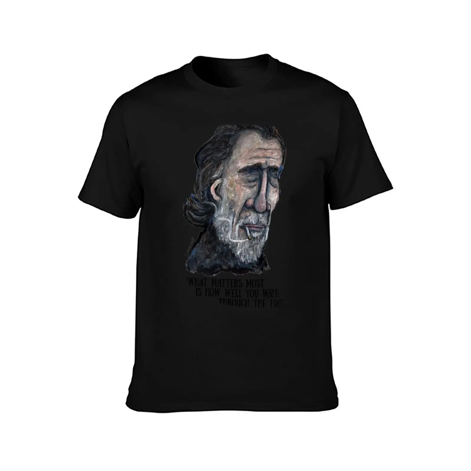 Bukowski T-Shirt Trendy Print Short Sleeve T-Shirt