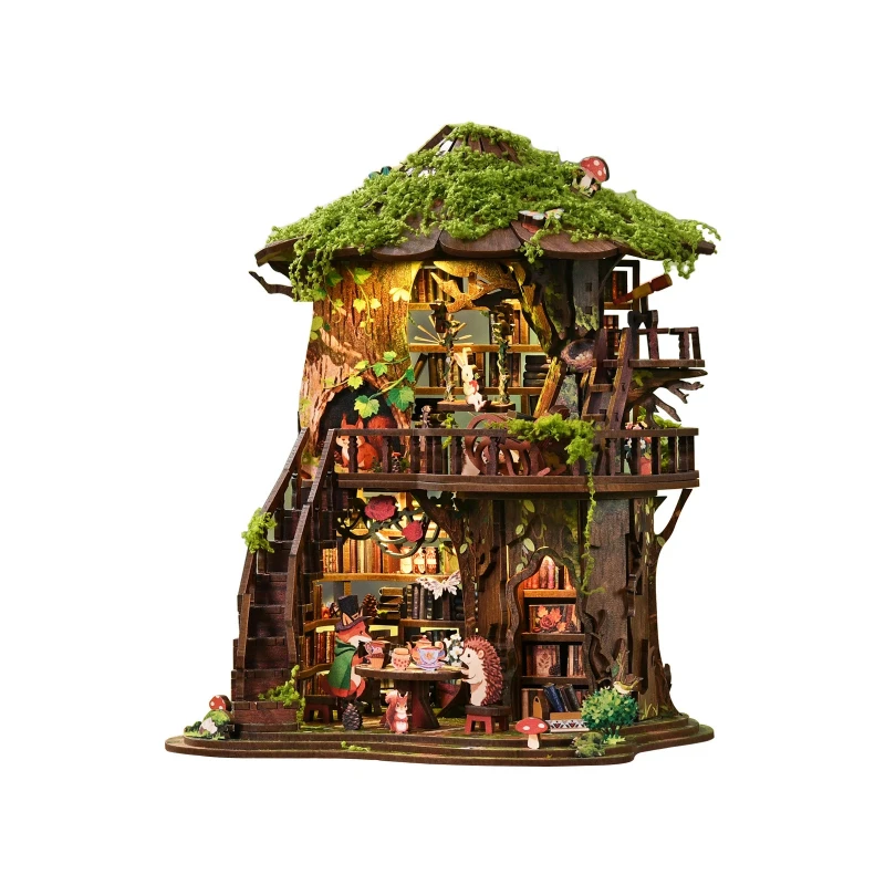 

Xinyue Crafts Diy Forest Book Nook Micro Landscape Building Model Wooden Decorative Ornament For Home Desk Decor Customizable
